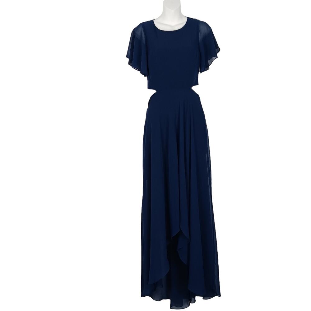 Ali & Jay Chiffon Cutout Maxi Dress Size XS NWT
